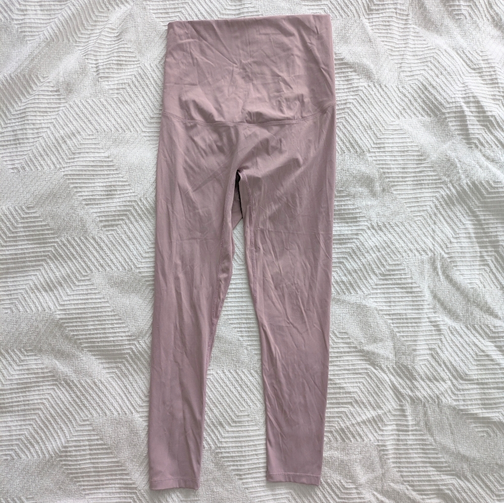 Poshdivah High-Waisted Maternity Workout Leggings Mauve